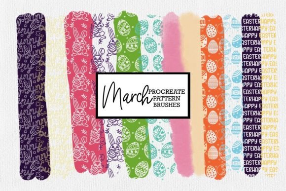 Elevate Your Digital Art with Easter Procreate Pattern Brushes March