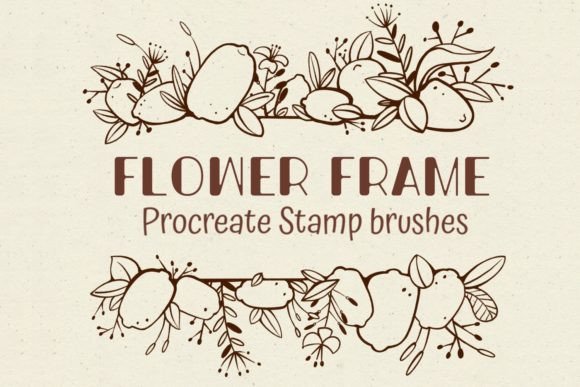 Enhance Art with Flower Frames Procreate Brushes