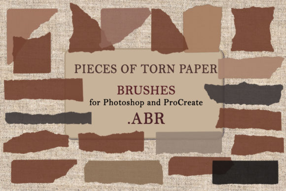 Enhance Your Digital Art with Pieces of Torn Paper Brushes (.ABR)