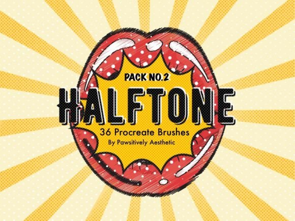 Exclusive Halftone Procreate Brushes 2