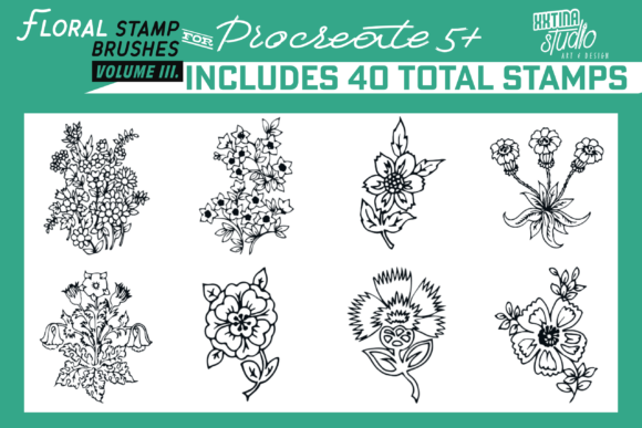 Floral Stamp Brushes Volume III: A Practical Guide for Procreate Artists