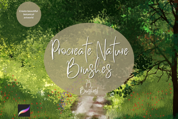 Mastering Digital Landscapes with Procreate Nature Brushes X 75