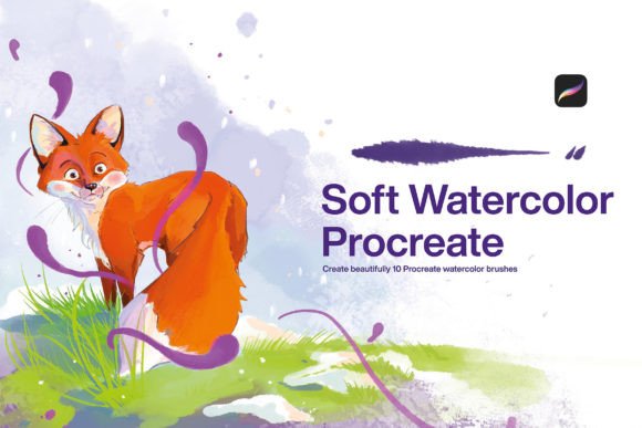 Mastering Digital Painting with 10 Soft Watercolor Brushes for Procreate