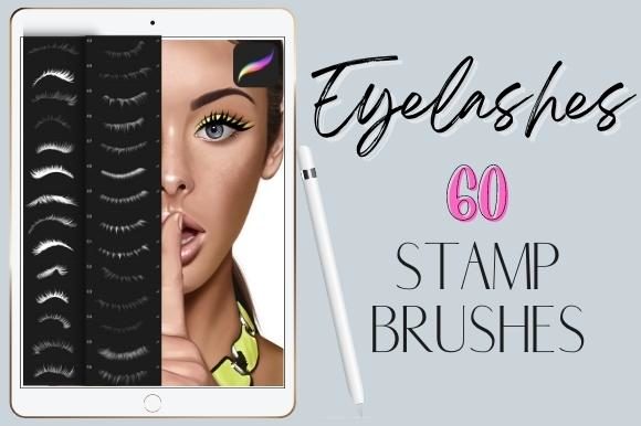 Mastering the Procreate Eyelashes Stamp Brushes Set for Efficient Digital Illustration