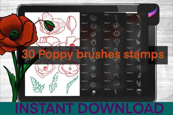Poppy Brushes Procreate Stamps: Strategic Visual Assets for Digital Creators