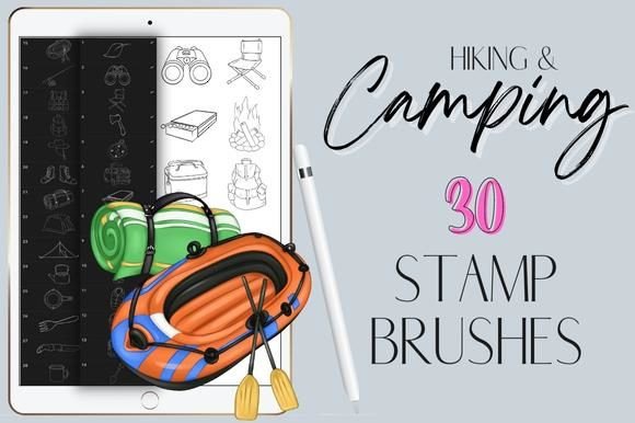 Procreate Camping Hiking Stamp Brushes: Elevate Your Outdoor Digital Art