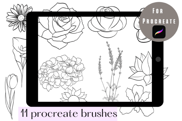 Procreate Flower Stamps Brushes: Enhancing Digital Art and Planning