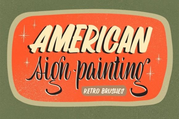 Sign Painting Brushes for Procreate: Bring Mid-Century American Typography to Your iPad